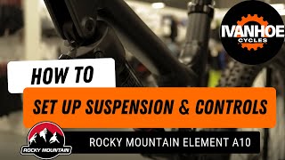 TUTORIAL How to set up Suspension Controls and Ride4 for Rocky Mountain Element A10 Mountain Bike [upl. by Marino]