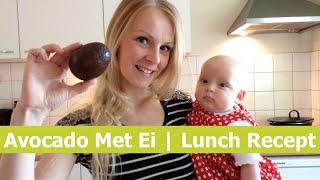 Avocado Met Ei  Gezonde Lunch Kookvideo [upl. by Bael890]