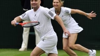 Steffi Graf Andre Agassi und der Ball HD [upl. by Hobey115]