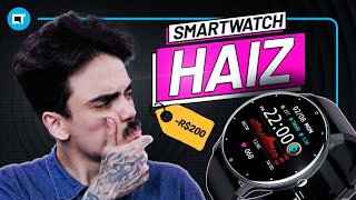 Smartwatch Haiz vale a pena esse relógio inteligente bluetooth abaixo dos R 200 [upl. by Esereht]