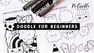 Doodle for Beginners  Draw with Me StepbyStep [upl. by Tur]