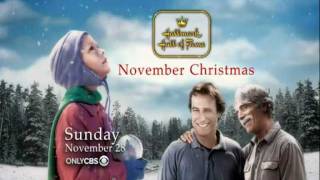 quotNovember Christmasquot Hallmark Hall of Fame movie promo [upl. by Aelaza941]