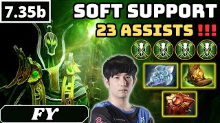 735b  Fy RUBICK Soft Support Gameplay 23 ASSISTS  Dota 2 Full Match Gameplay [upl. by Neliac]