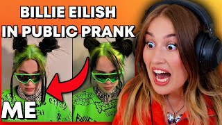 REACTING TO BILLIE EILISH MALL PRANK [upl. by Alokin927]