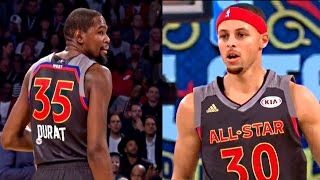 Warriors 2017 AllStar Game Statlights  K Durant S Curry D Green amp K Thompson [upl. by Ahseenal]