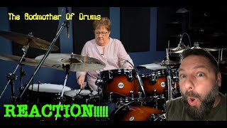 REACTION Godmother of Drumming to Disturbed quotDown with the Sicknessquot Reaction Drumcover Disturbed [upl. by Asiled]