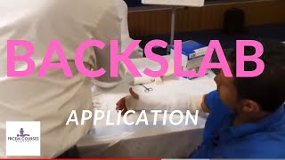 MRCEM OSCE Backslab application [upl. by Beverlee]