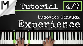 Experience  Ludovico Einaudi  Full Piano Tutorial Part 47 [upl. by Alicea]