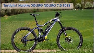 Testfahrt Haibike XDURO NDURO 7 2018 [upl. by Nahgrom]