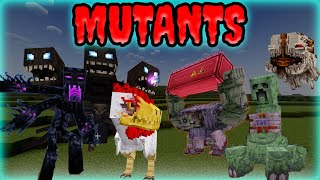 Minecraft MUTANTS AddOn  Review amp Gameplay [upl. by Anasor569]