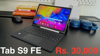 Tab S9 FE Unboxing  Best Tab for Students amp Working People under Rs 30000 [upl. by Seravaj]