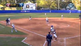 03272013 Florida State vs Florida Softball Highlights [upl. by Atihcnoc]