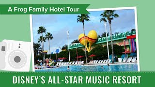 Disneys AllStar Music Resort Tour an Undercover Tourist Photo Album [upl. by Annahs100]