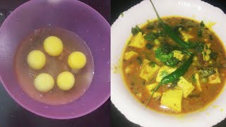 Egg paneer matar recipeegg paneer ki sabjiegg recipe [upl. by Uok]