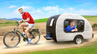 Ik Bouwde een Moderne Camper Achter mijn Fiets [upl. by Wiltshire]