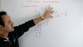 Simplificación de fracciones  Fracciones equivalentes  Clases de Matemáticas [upl. by Lussier]