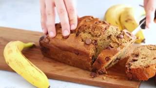 Whole Wheat quotRoasted Bananaquot Bread [upl. by Etnad]