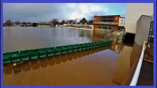 River Severn Floods Worcester Cricket Ground amp Racecourse Jan 2016 [upl. by Pedersen]