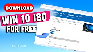 The FASTEST Way to Download Windows 10 ISO for FREE Right Now [upl. by Dnalram]