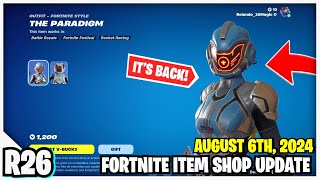 NEW Fortnite Item Shop ULTRA RARE PARADIGM SKIN IS BACK [upl. by Hollis723]