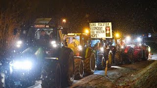 Landesweite Aktionen Landwirte starten Protestwoche [upl. by Osanna]