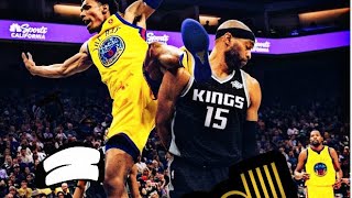 Patrick mccaw suffers scary injury vs Kings Vince Carter prays [upl. by Atiuqal820]