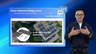 Winsun Ballasted Solar Mounting System For Flat Roof PV Mounting [upl. by Nomrah]