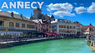 Annecy France  Walking tour 4K [upl. by Mutz]