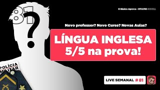 Live 81  Língua Inglesa 55 na PMMG 2024 [upl. by Selwin]