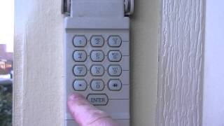 How to set a temporary pin for your garage door opener keypad [upl. by Aveline756]