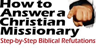 ANSWERING CHRISTIAN MISSIONARIES like One for Israel Stepbystep Biblical Refutations  Rab Skobac [upl. by Cozza749]