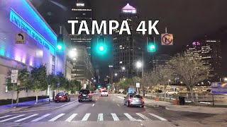 Tampa 4K  Night Drive [upl. by Tocs]