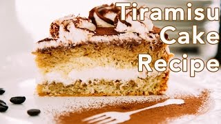 How To Make Easy Tiramisu Cake Recipe  Natashas Kitchen [upl. by Elsbeth]