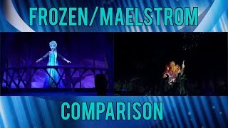 FrozenMaelstrom Side by Side Comparison at Epcot [upl. by Fleming394]