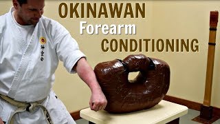 Okinawan Forearm Conditioning  Uechi Ryu Karate [upl. by Fidelio563]