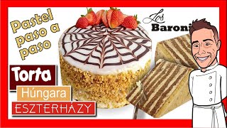 Torta 🇭🇺 ESTERHÁZY 🍰 un pastel muy diferente 🚀 🔺 LOS BARONI cursos de pastelería online [upl. by Yesor]