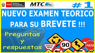 EXAMEN TEORICO DE CONDUCIR 🚘  1 preguntas y respuestas licencia de conducir A1 touring ✅ [upl. by Llenej]