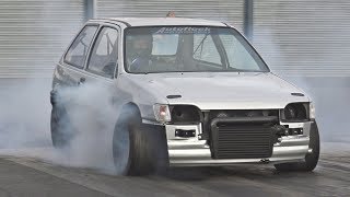 Zetec Turbo Mk3 Fiesta at Santa Pod Raceway [upl. by Piper]