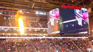 Behind the scenes Atlanta Hawks fire introductions [upl. by Ahtelra]