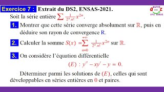 Exercice corrigé Séries entières et équations différentielles [upl. by Einhoj]