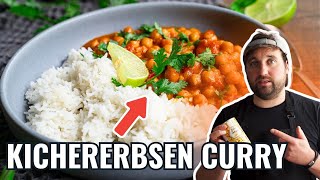 Vegetarisches Kichererbsen Curry in 15 Minuten [upl. by Ilajna]