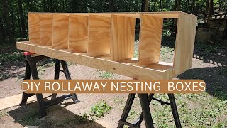 Rollout Chicken Nest Box  Stop egg eaters and collect clean eggs  bestnestboxcom [upl. by Natelson]