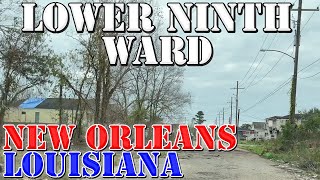 Lower 9th Ward  New Orleans  Louisiana  4K Neighborhood Drive [upl. by Hurff763]