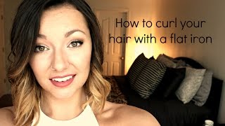 How to curl short hair with a flat iron [upl. by Gershon98]