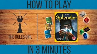 How to Play Splendor in 3 Minutes  The Rules Girl [upl. by Trilly479]