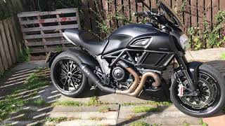 2014 Ducati Diavel Dark Stealth Remus Exhaust [upl. by Kesley52]