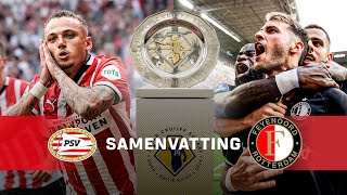 🤯 KRANKZINNIG DUEL ACHT GOALS bij PSV  FEYENOORD 🔥  Samenvatting Johan Cruijff Schaal 2024 🏆 [upl. by Clarence]