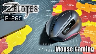 Zelotes F26C  The Best Vertical Mouse Wireless Gaming  with Display and LED [upl. by Nysa831]