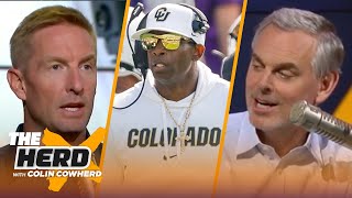 Joel Klatt compares Deion Sanders to Nick Saban after Colorado win talks LSU loss to FSU  THE HERD [upl. by Zoa113]