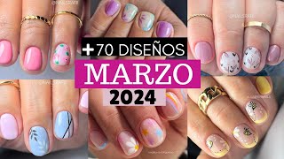 TENDENCIAS en Uñas Cortas 2024 para MARZO PRIMAVERAColores de moda para tus diseños [upl. by Kohsa]